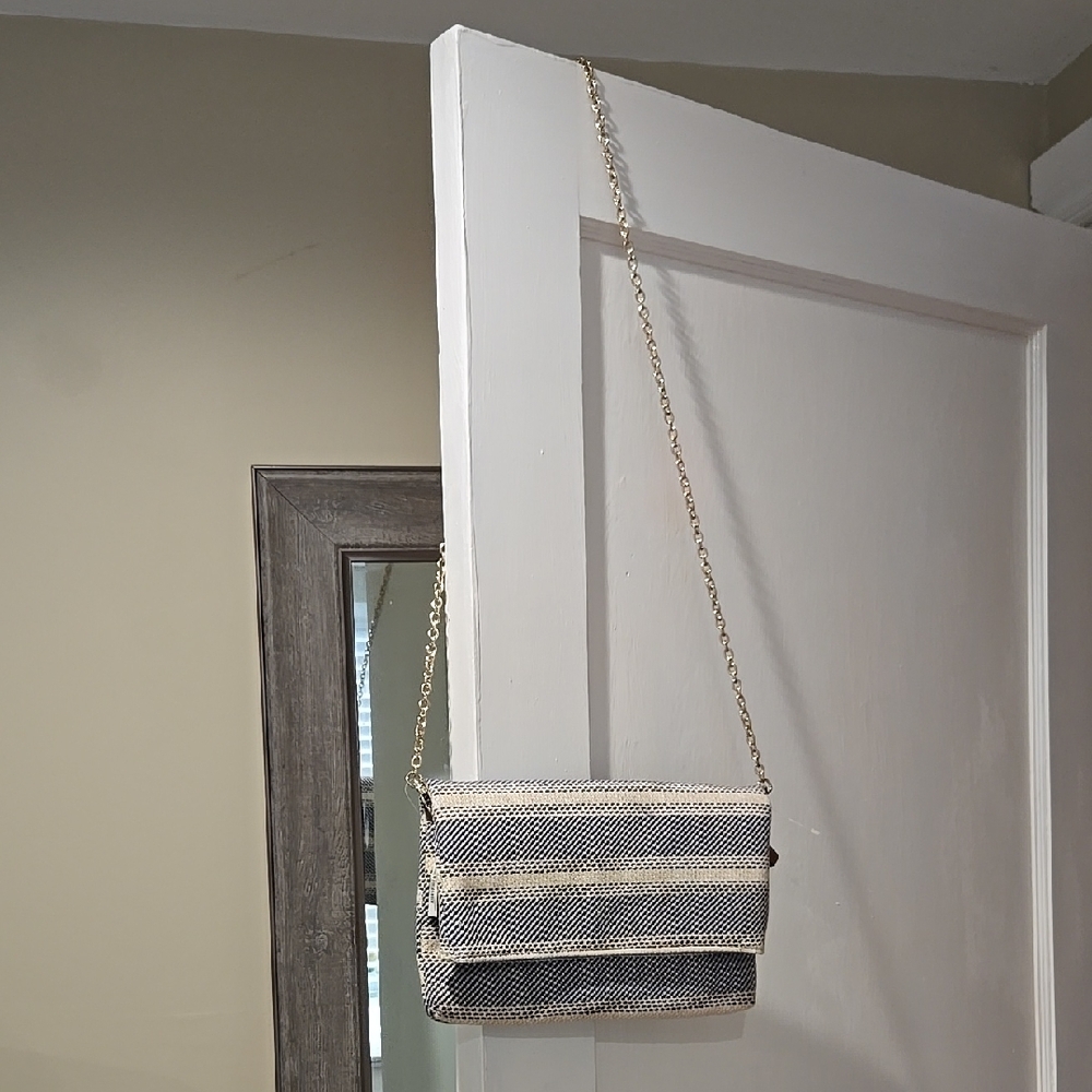 Chic Black and White Crossbody Bag